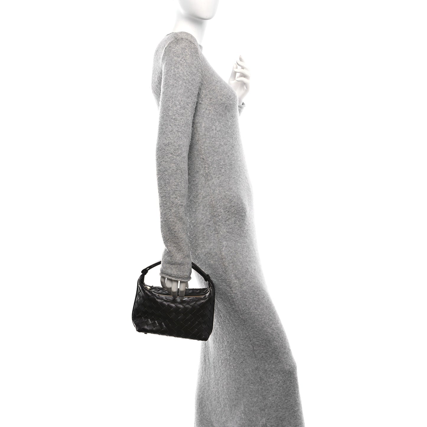 Calfskin Nappa Intrecciato Mini Wallace Fondant