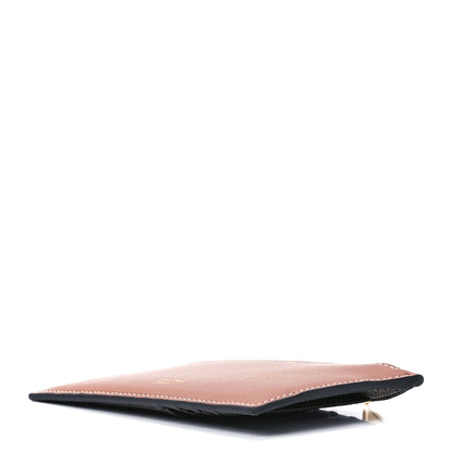 Celine Triomphe Canvas Zipped Card Holder Tan 8 of 10