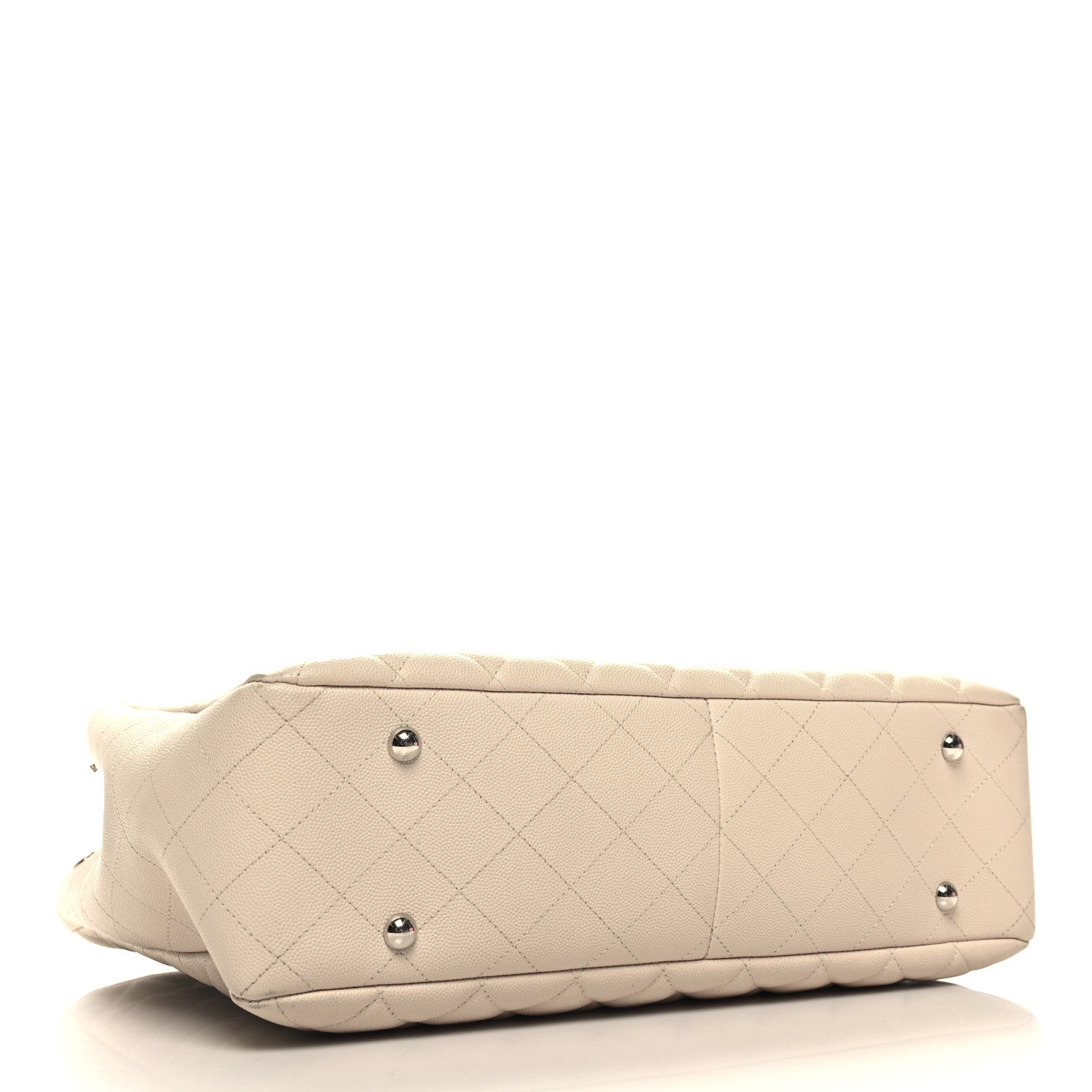Chanel Caviar Quilted Large Classic Shopping Tote Light Beige 4 of 14