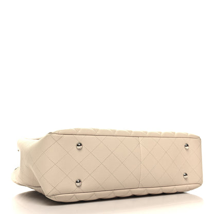 Chanel Caviar Quilted Large Classic Shopping Tote Light Beige 4 of 14
