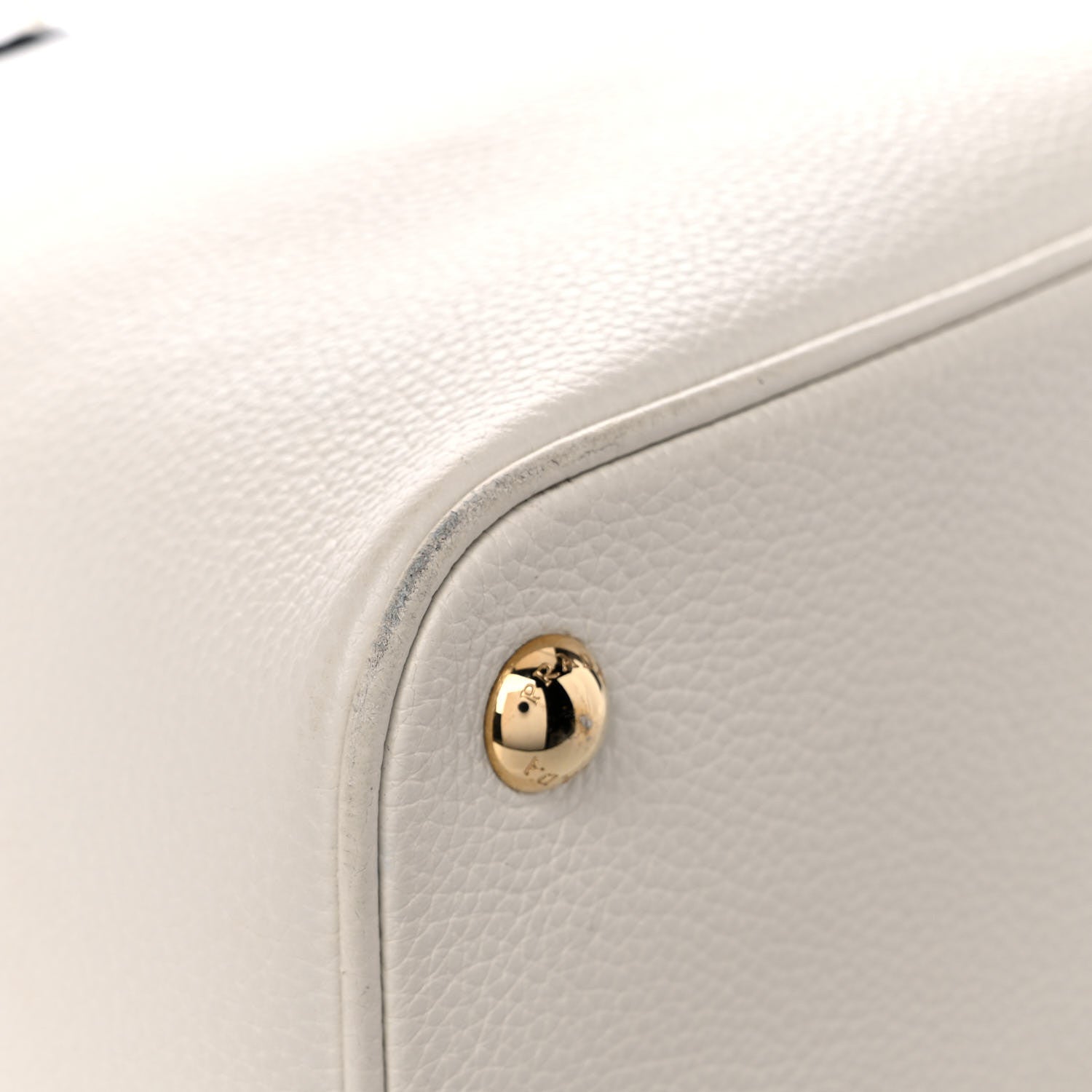 Prada Vitello Daino Shoulder Bag White 8 of 20