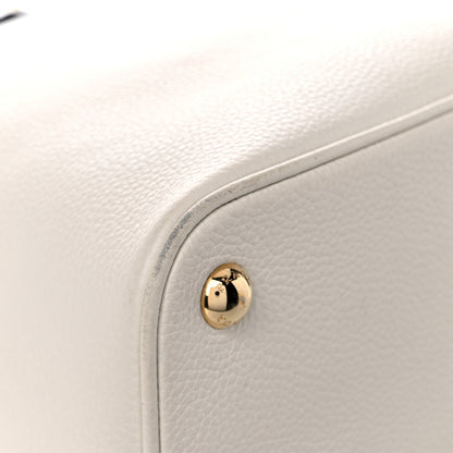 Prada Vitello Daino Shoulder Bag White 8 of 20