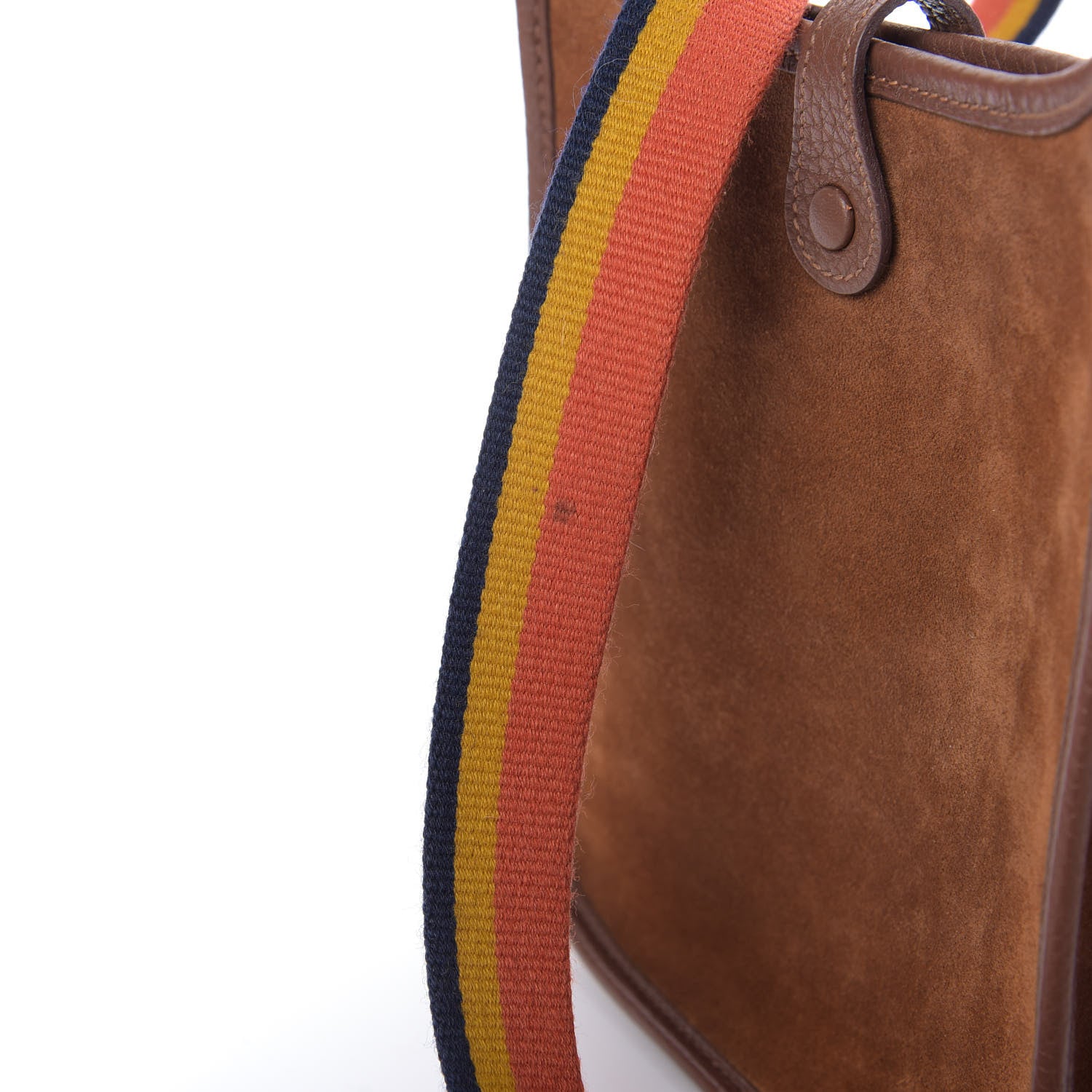 Hermes Veau Grizzly Taurillon Clemence Amazone Evelyne TPM Chamois Marron D'Inde 10 of 10