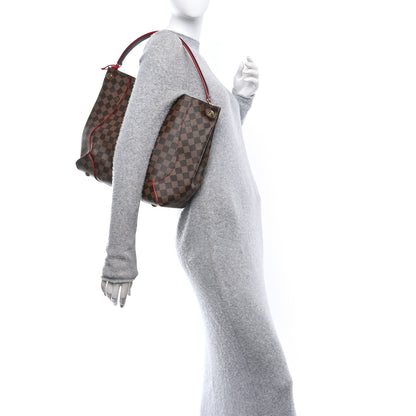 Louis Vuitton Damier Ebene Caissa Hobo Cherry 2 of 10