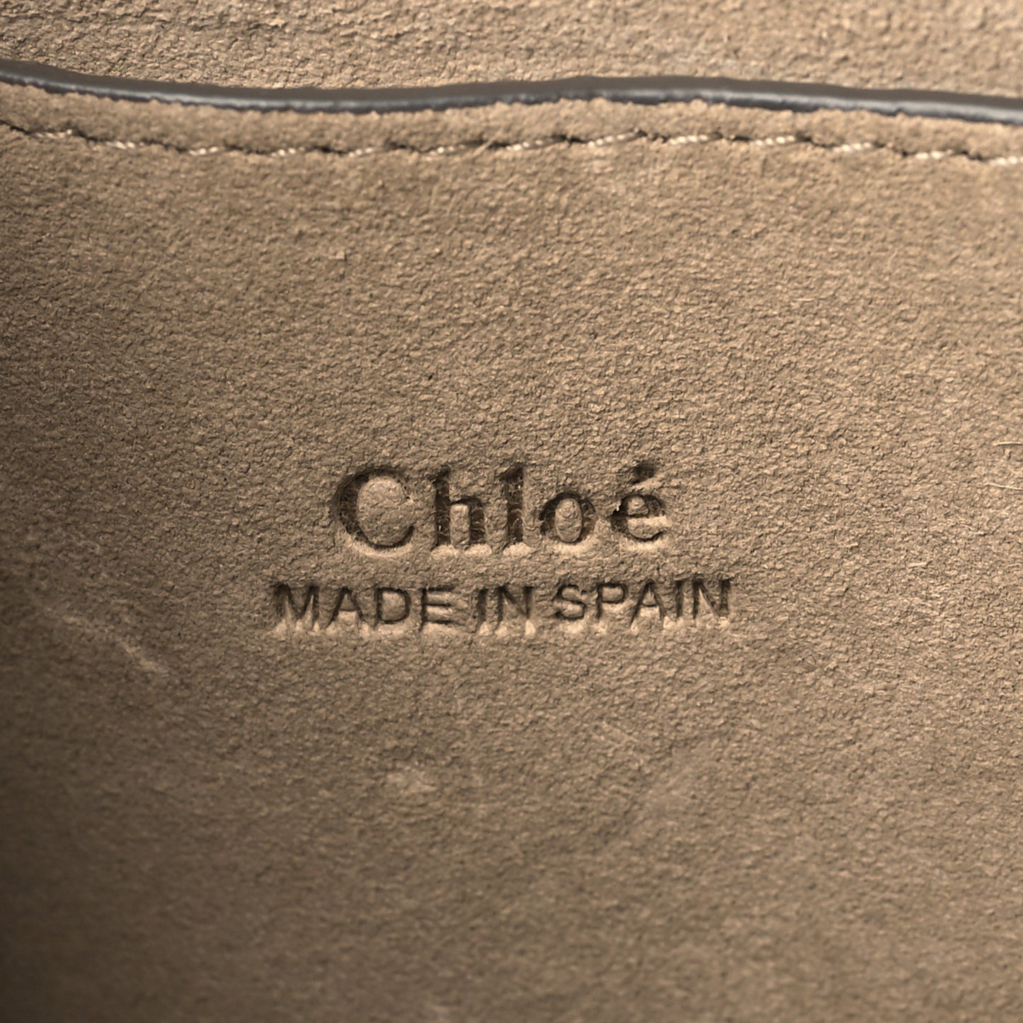 Suede Calfskin Small Faye Shoulder Bag Motty Grey