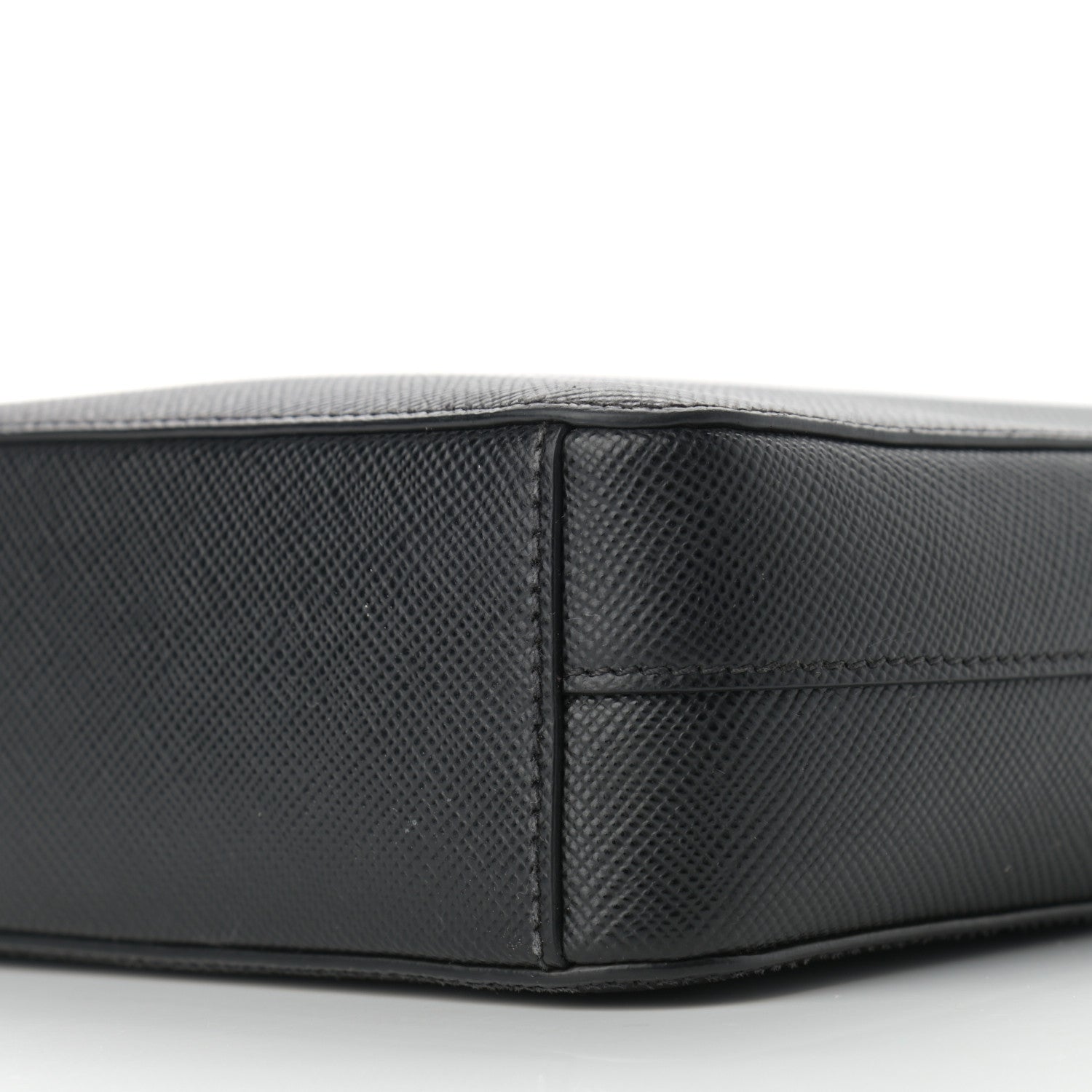 Prada Saffiano Flat Messenger Bag Black 10 of 11