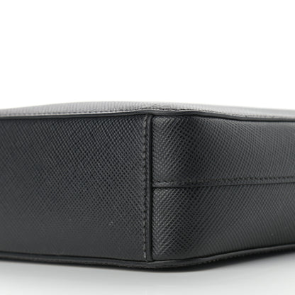 Prada Saffiano Flat Messenger Bag Black 10 of 11