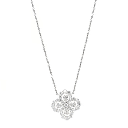 Harry Winston Platinum Diamond Full Loop Pendant Necklace 1 of 6