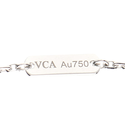 Van Cleef & Arpels 18K White Gold Mother of Pearl Vintage Alhambra Pendant Necklace 5 of 8