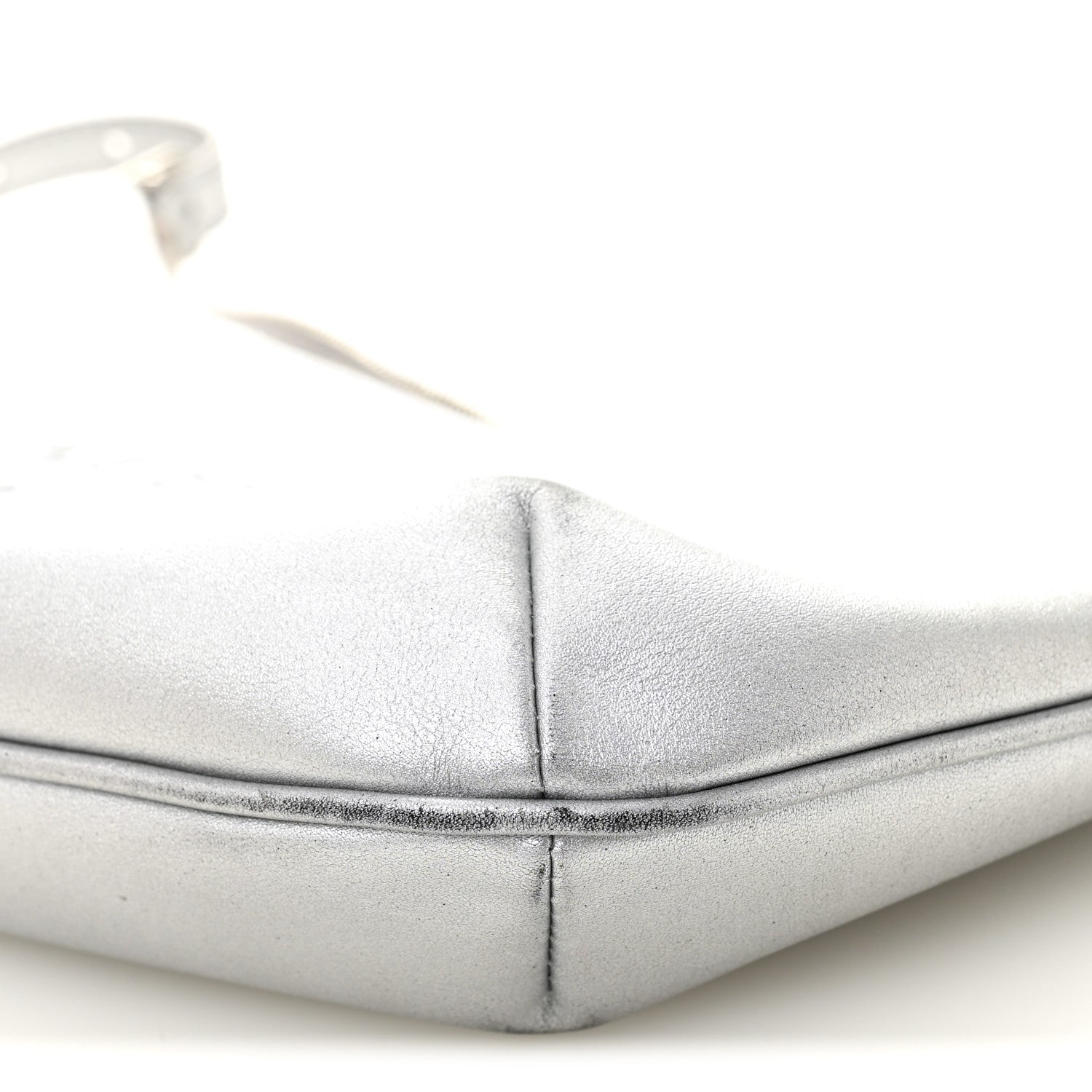 Balenciaga Metallic Calfskin Mary Kate Shoulder Bag Silver 9 of 13