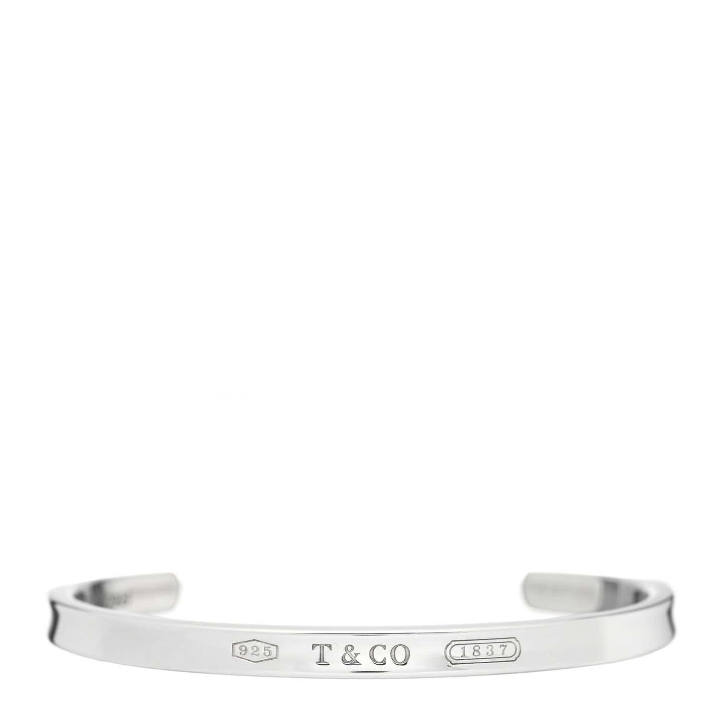 Sterling Silver Narrow 1837 Cuff Bracelet