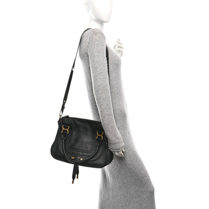 Chloe Calfskin Medium Marcie Satchel Black 2 of 10