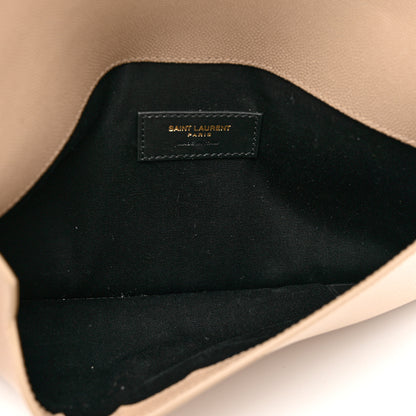 Saint Laurent Grain De Poudre Uptown Pouch Dark Beige 5 of 7
