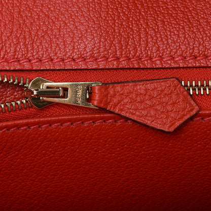 Hermes Togo Birkin 35 Rouge Casaque 13 of 29