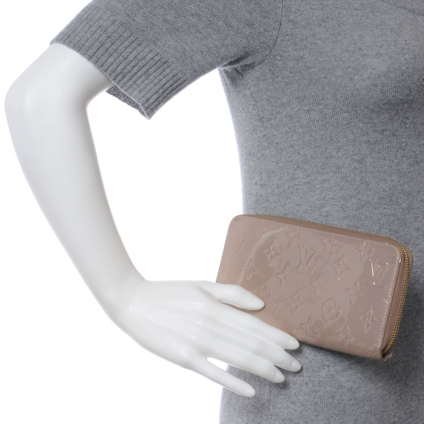 Vernis Zippy Wallet Beige Poudre