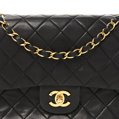 Chanel Lambskin Quilted Medium Double Flap Black 9 of 12