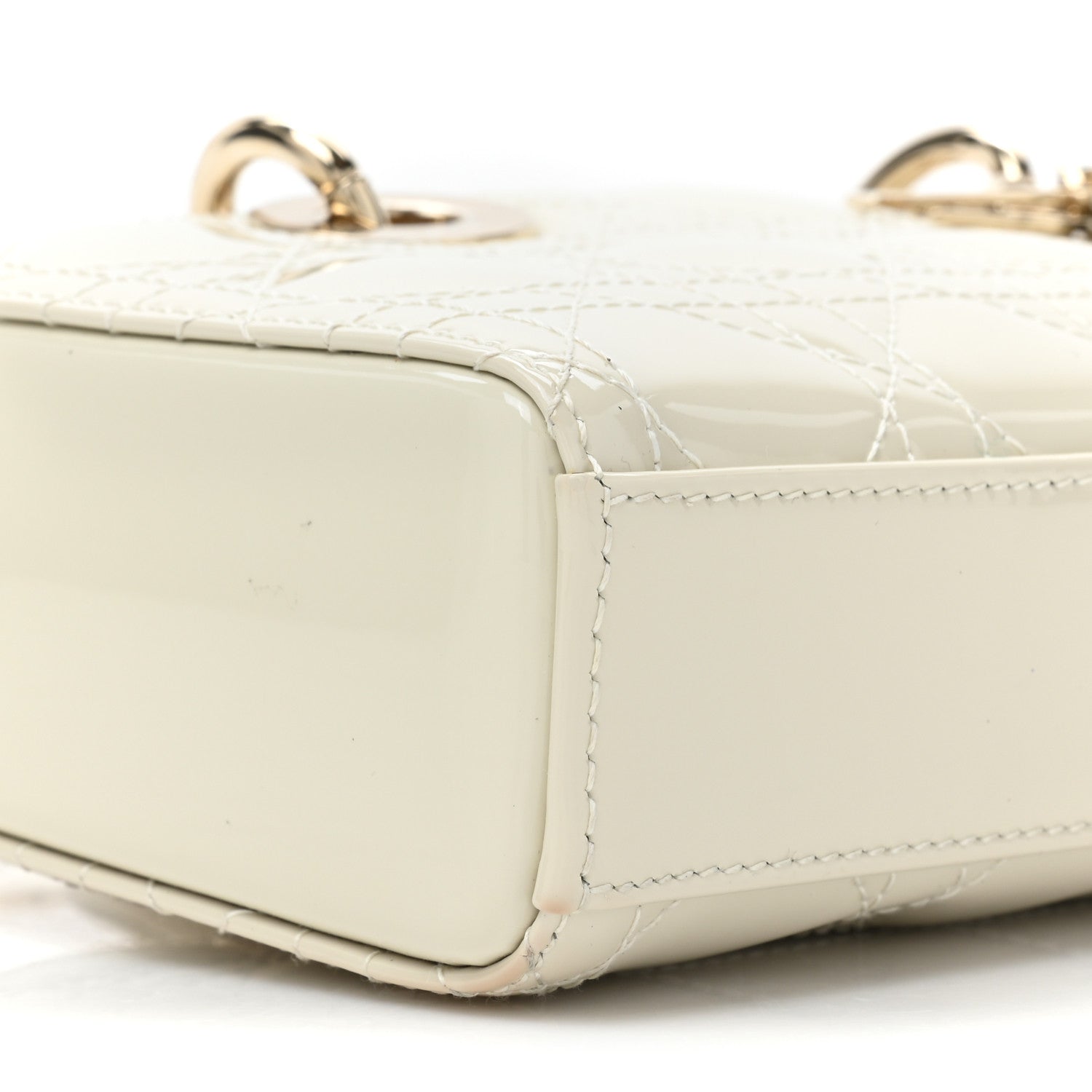 Christian Dior Patent Cannage Small Lady D-Joy Latte 8 of 11