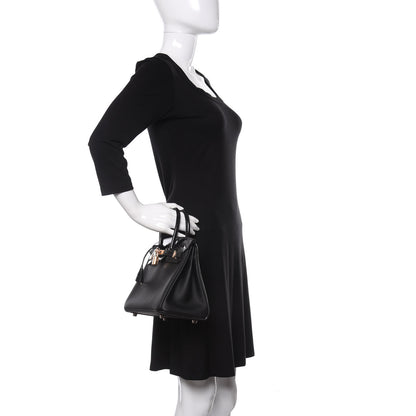 Hermes Togo Shiny Niloticus Crocodile Birkin Touch 25 Black 2 of 36