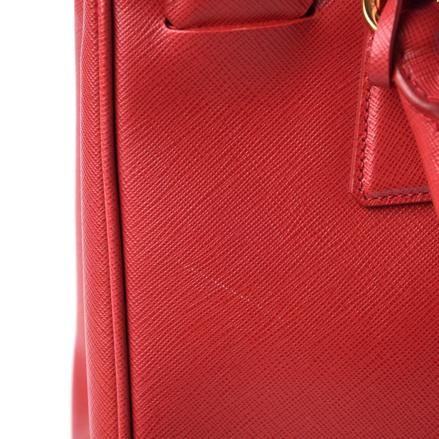 Saffiano Small Galleria Double Zip Tote Fuoco