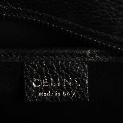 Celine Drummed Calfskin Nano Luggage Black 7 of 7