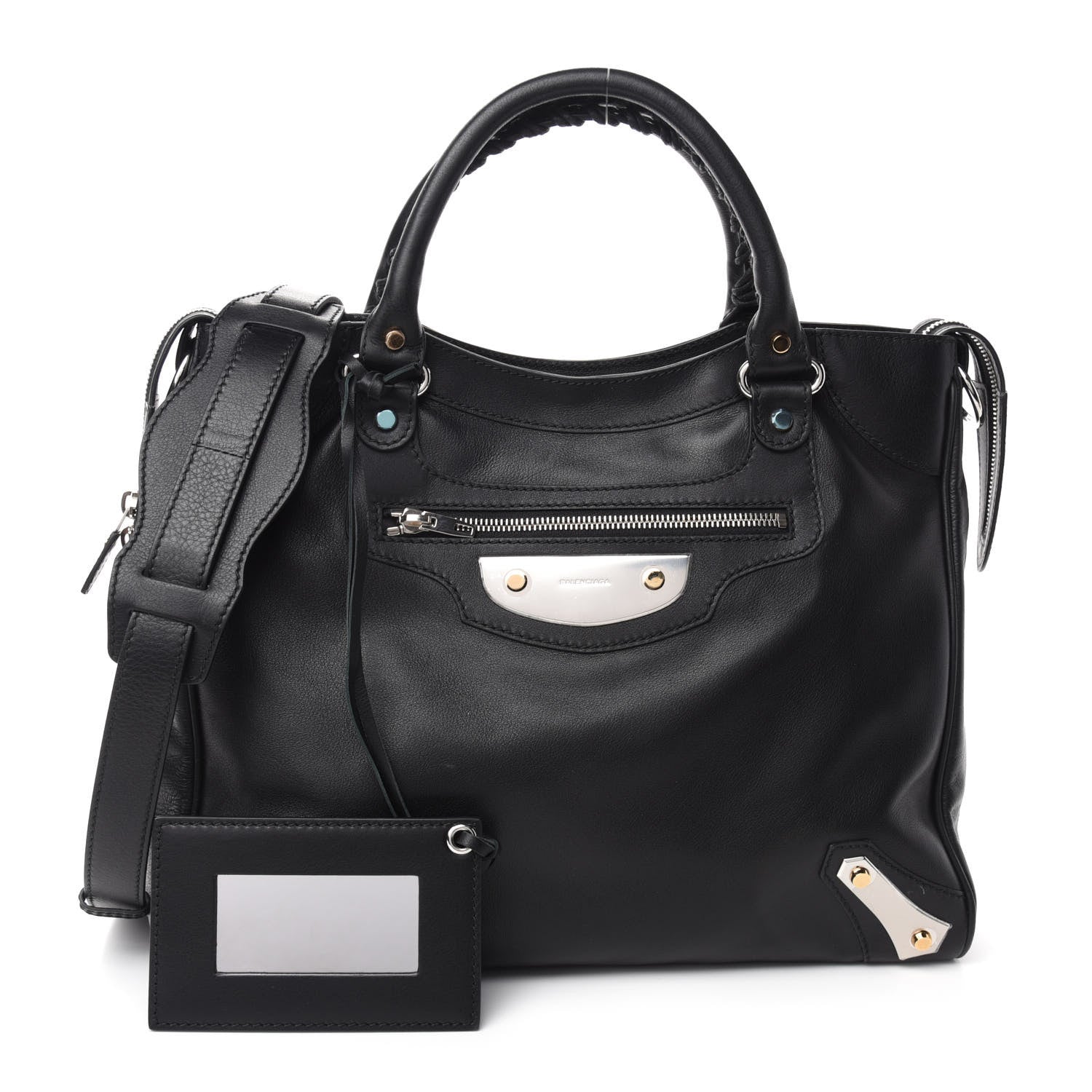 Balenciaga Veau Amp Plate Silver Hardware Velo Black 1 of 10
