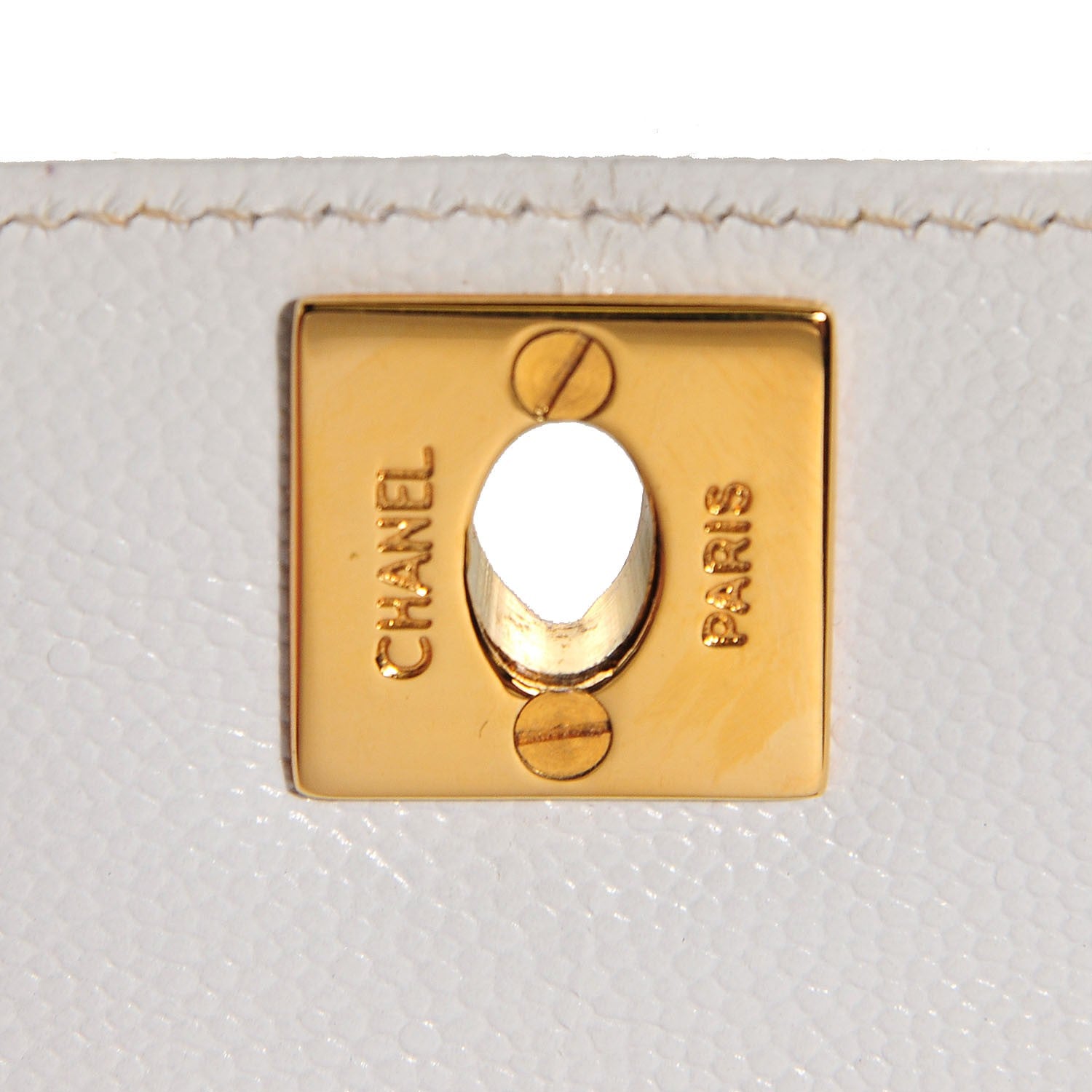 Chanel Caviar Small Kelly Flap Bag White 9 of 9