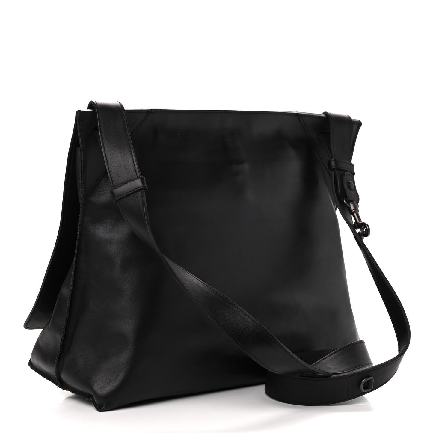 Nappa Intrecciato Messenger Bag Black