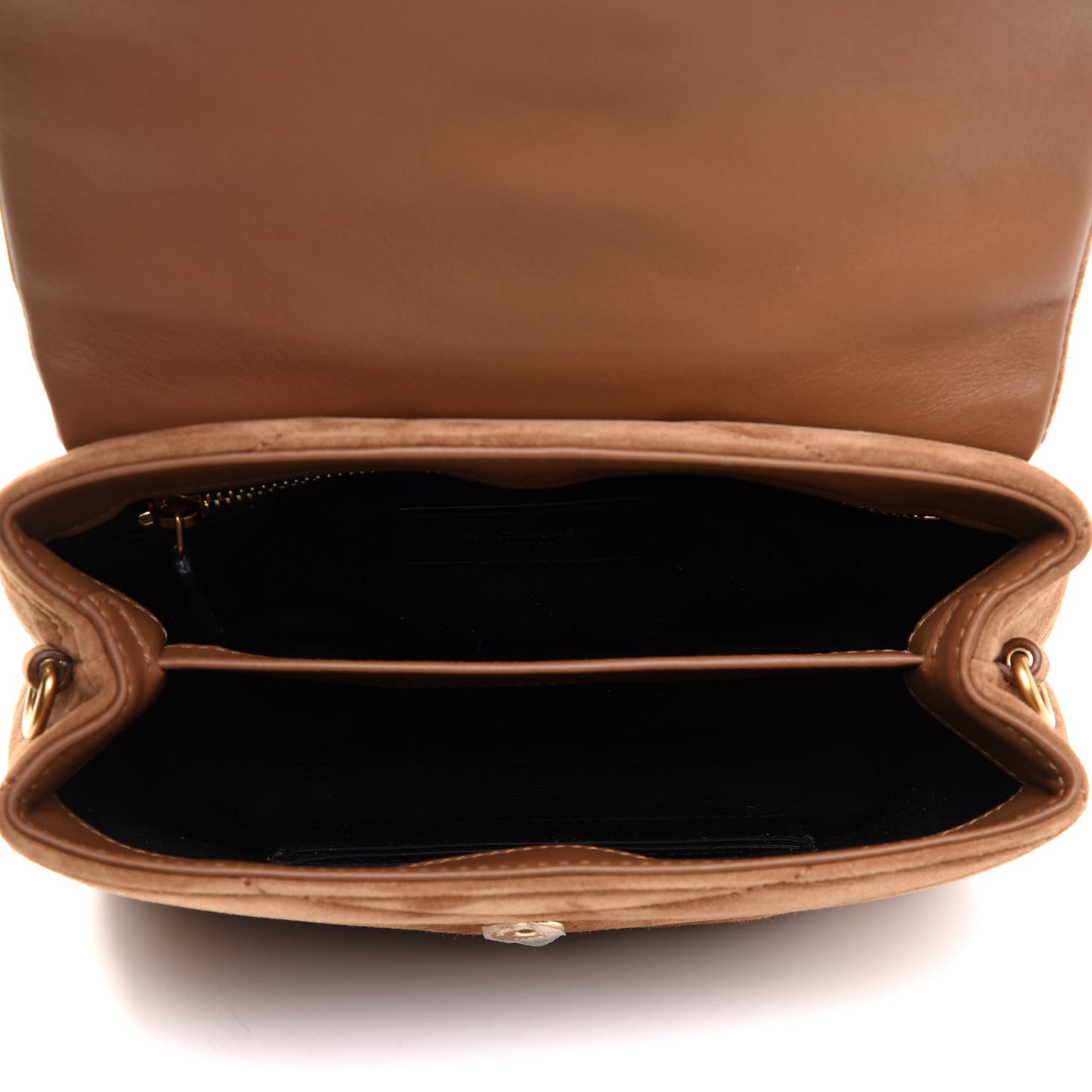 Suede Toy Loulou Shoulder Bag Cinnamon