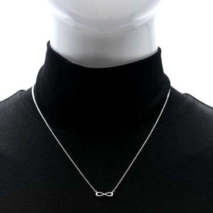Tiffany Sterling Silver Mini Infinity Pendant Necklace 3 of 4