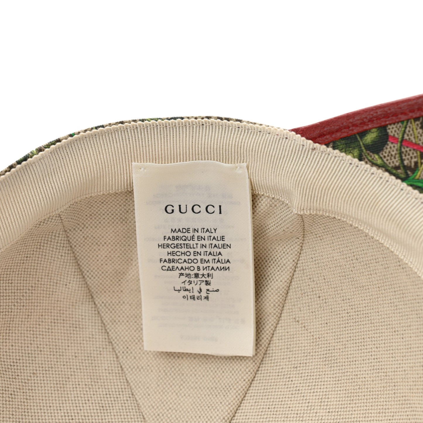GG Supreme Flora Claudia Baseball Hat 56 S Red