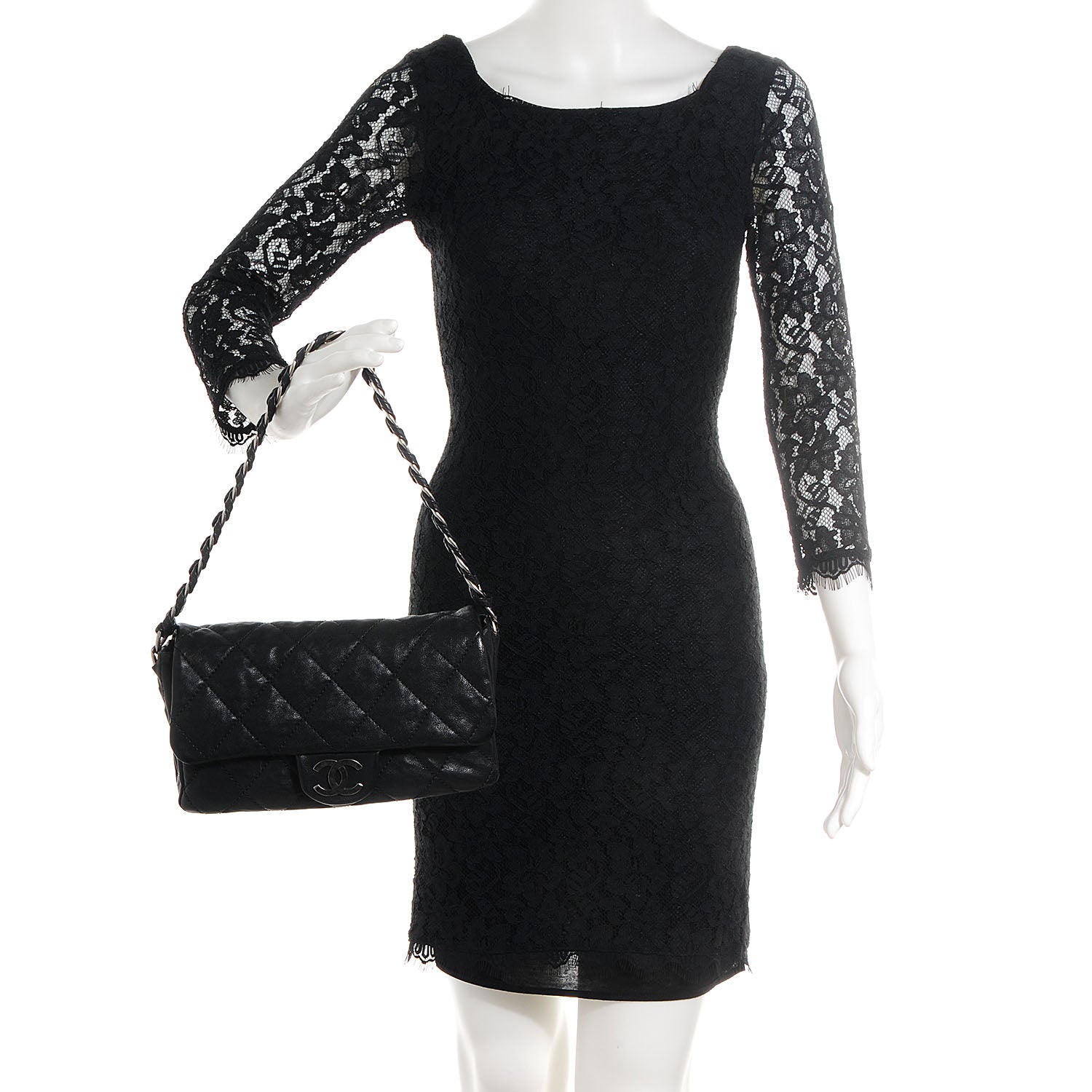 Chanel Calfskin Modern Chain Flap Black 2 of 8