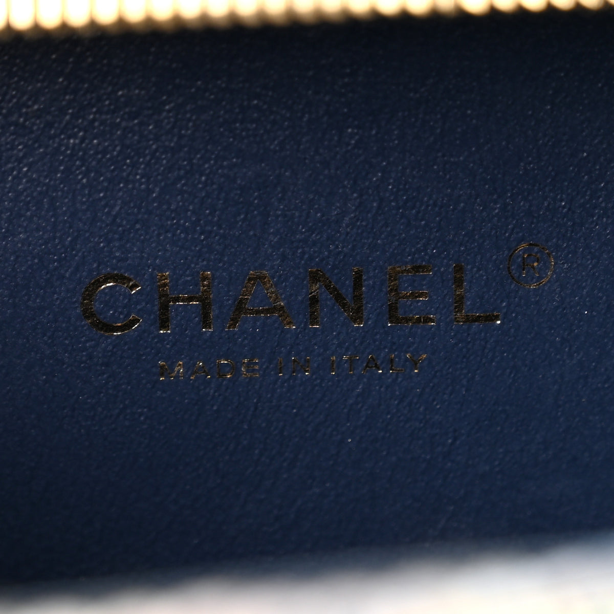 Chanel Tweed Snakeskin Quilted Small CC Filigree Vanity Case Navy Multicolor 5 of 9