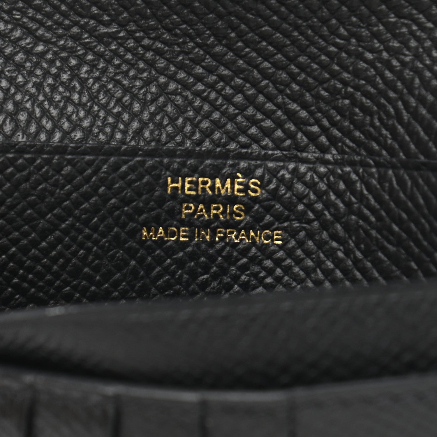 Hermes Epsom Bearn Compact Wallet Black 6 of 8