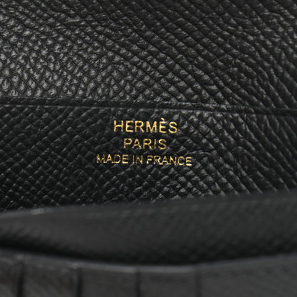 Hermes Epsom Bearn Compact Wallet Black 6 of 8