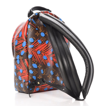 Louis Vuitton Monogram Jungle Dots Palm Springs Backpack PM Coquelicot Denim 3 of 8