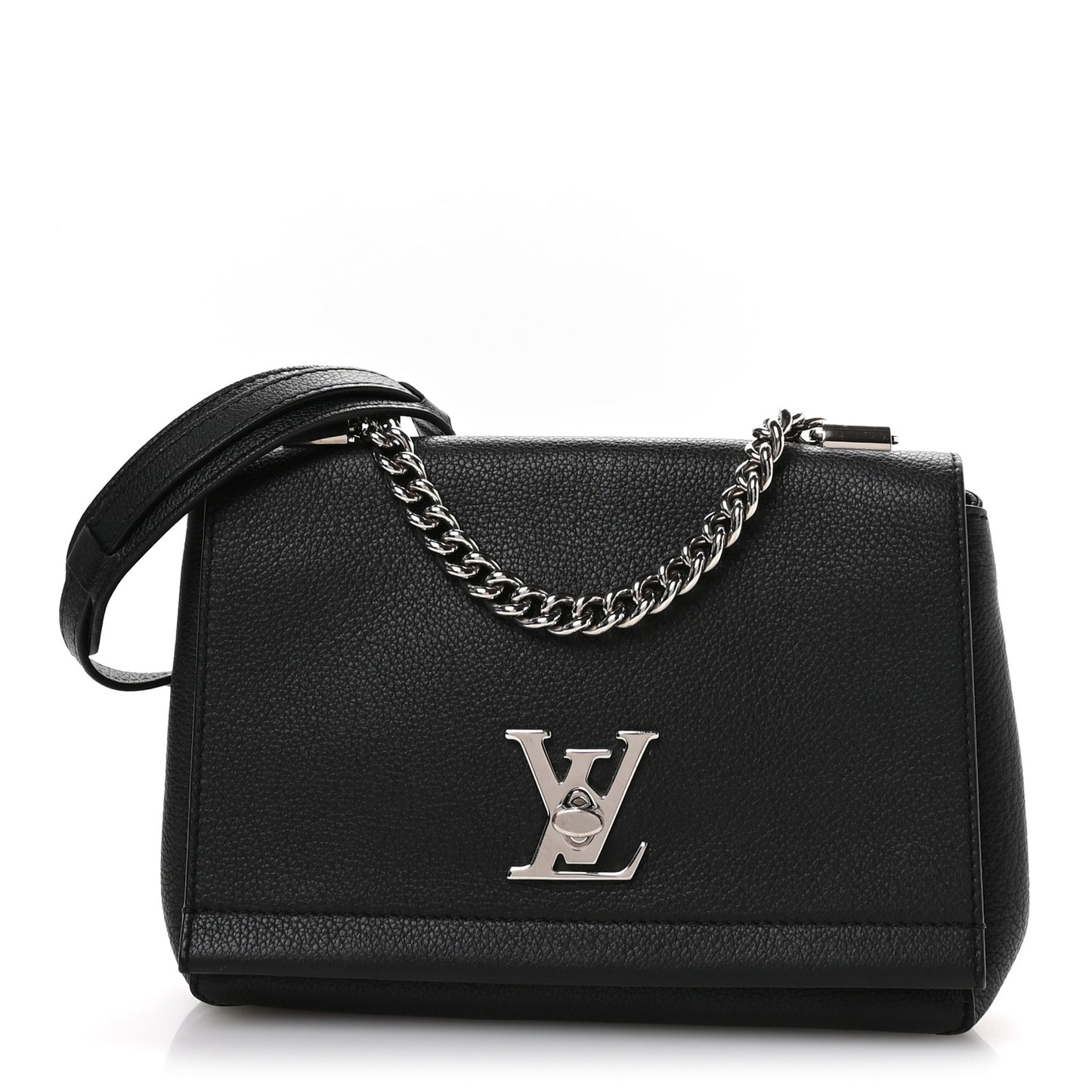 Calfskin Lockme II Chain Bag BB Black