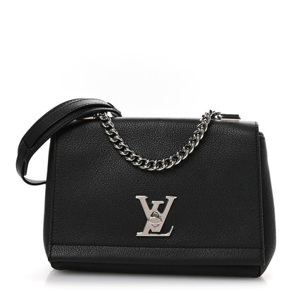 Louis Vuitton Calfskin Lockme II Chain Bag BB Black 1 of 10