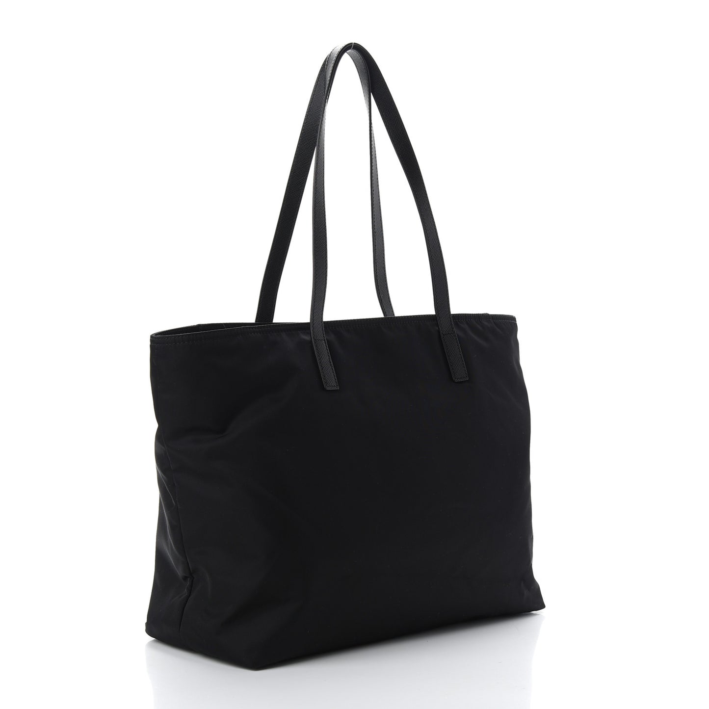 Tessuto Nylon Saffiano Tote Black