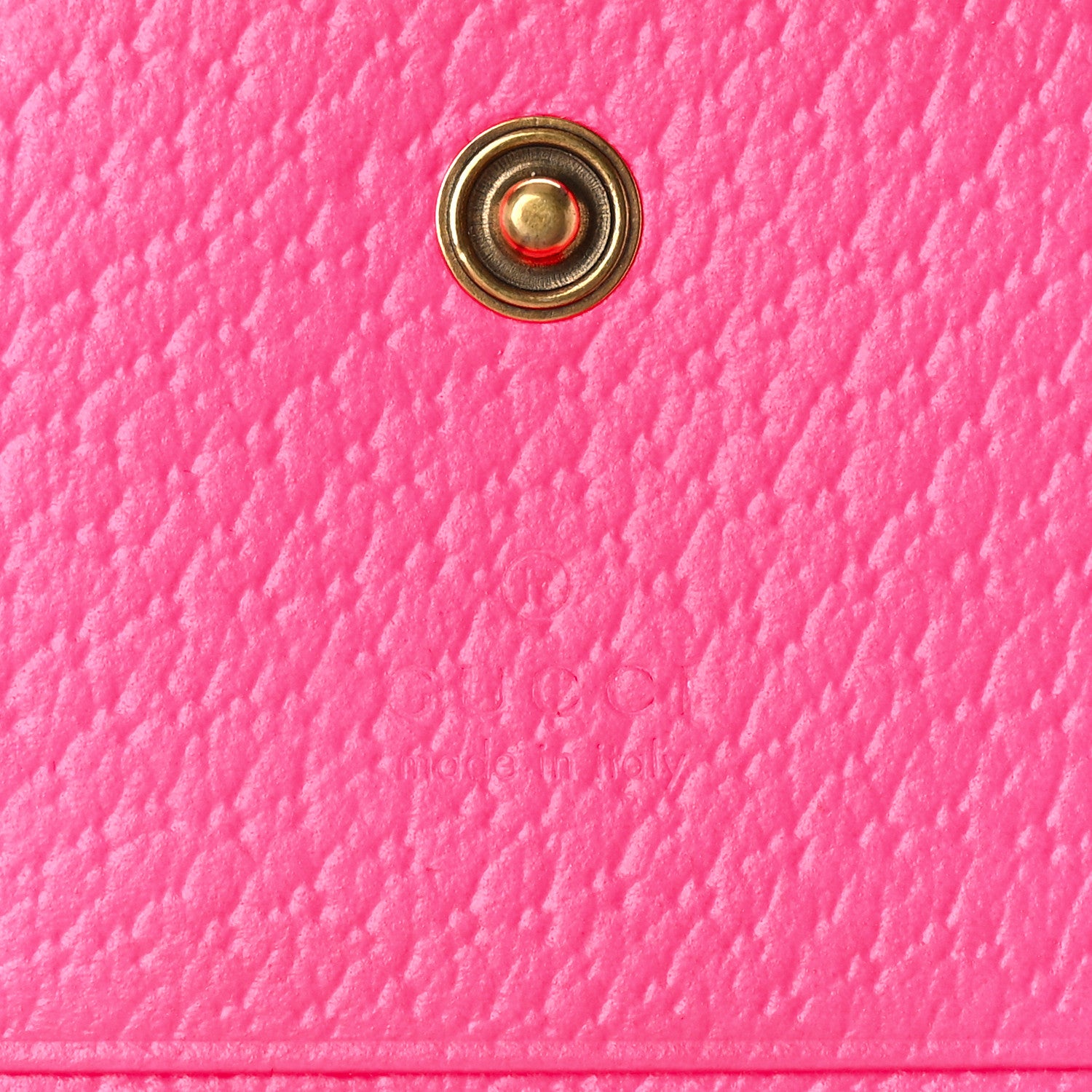 Gucci Calfskin Flora Print Zumi Card Case Fuxia Fluo 6 of 8