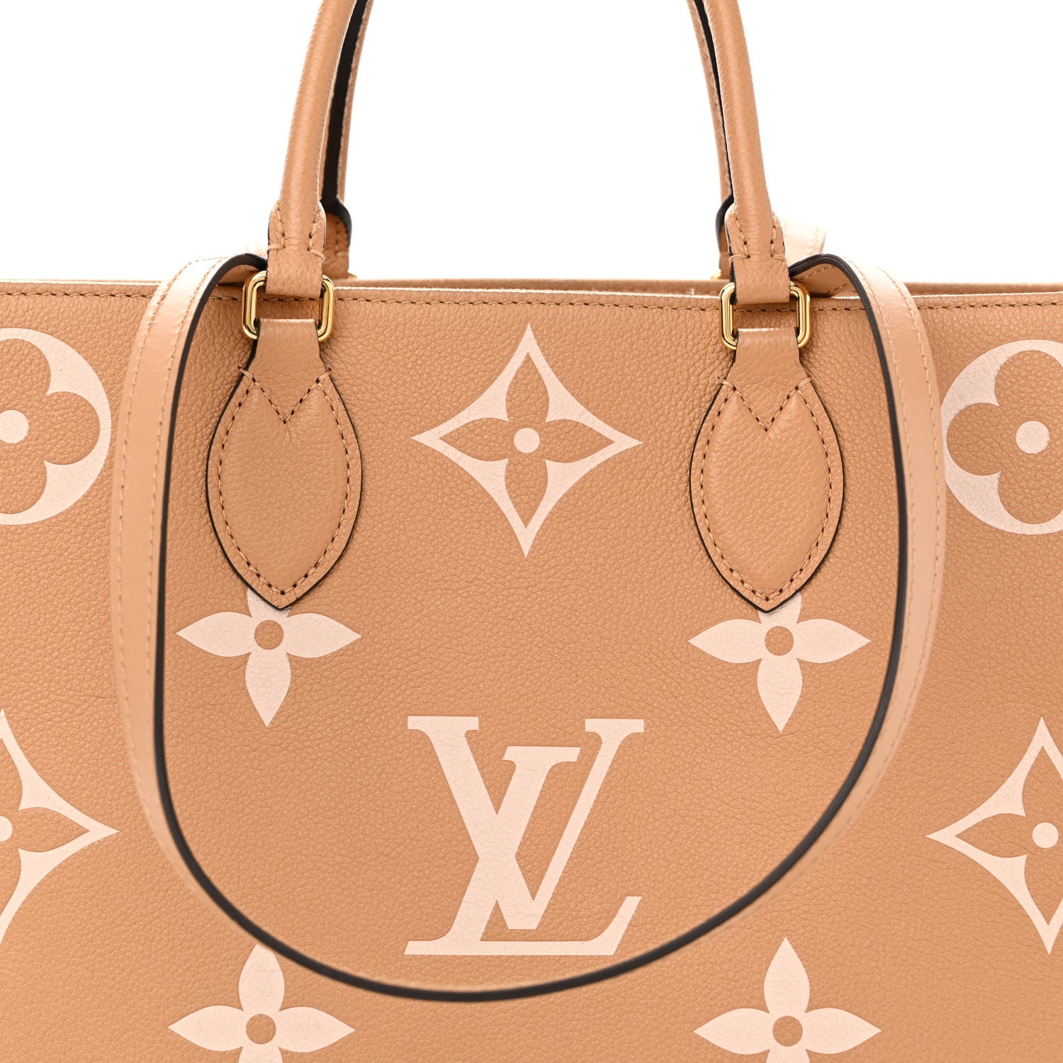 Louis Vuitton Empreinte Monogram Giant Onthego MM Arizona Creme 7 of 15
