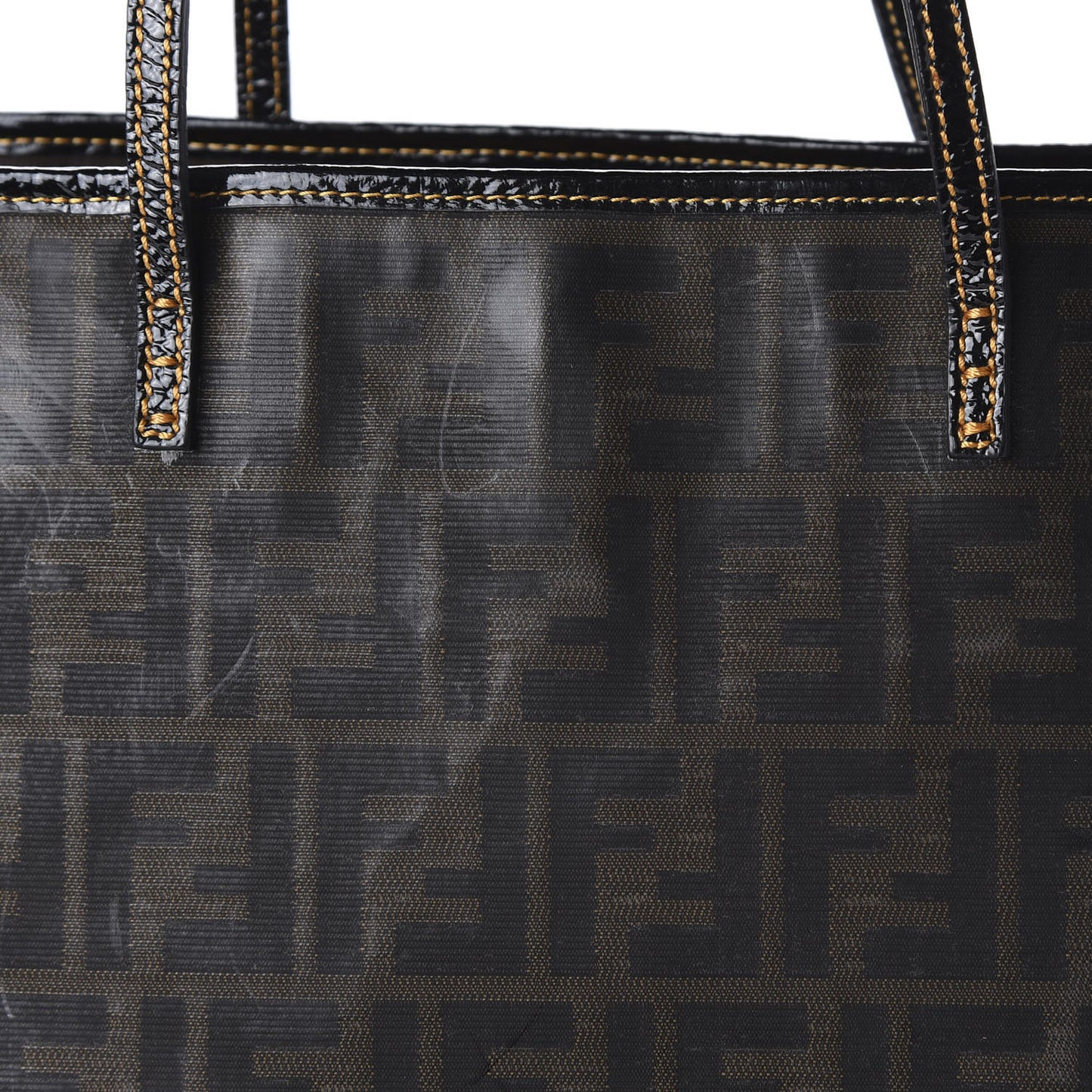 Zucca Spalmati Matrioska Small Roll Tote Tobacco Black