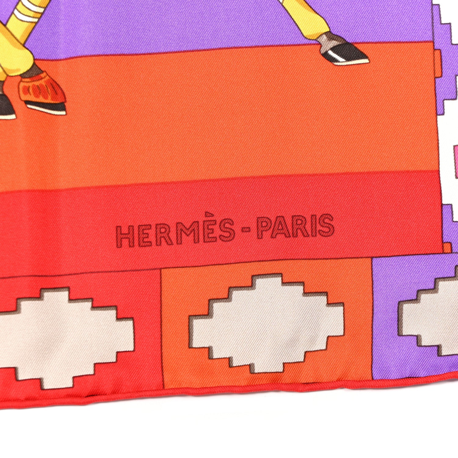 Hermes Silk Les Poneys de Polo Scarf 90 2 of 11