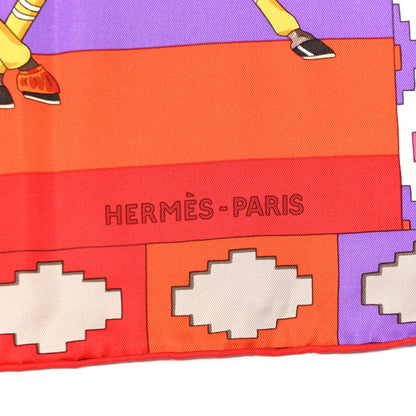 Hermes Silk Les Poneys de Polo Scarf 90 2 of 11