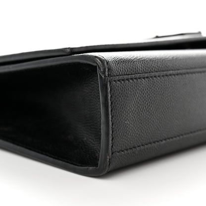 Saint Laurent Grain De Poudre Medium Classic Monogram Monochrome Kate Satchel Black 9 of 13