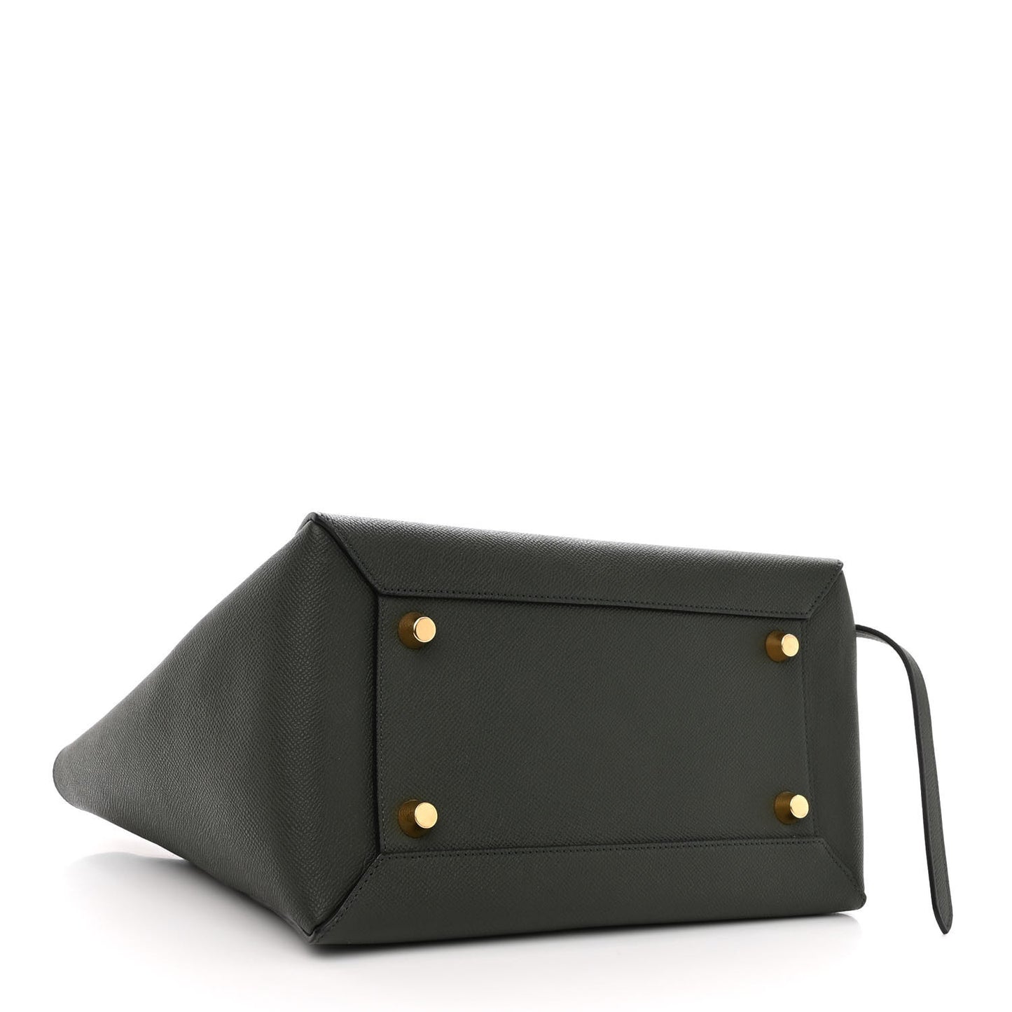 Grained Calfskin Mini Belt Bag Dark Green