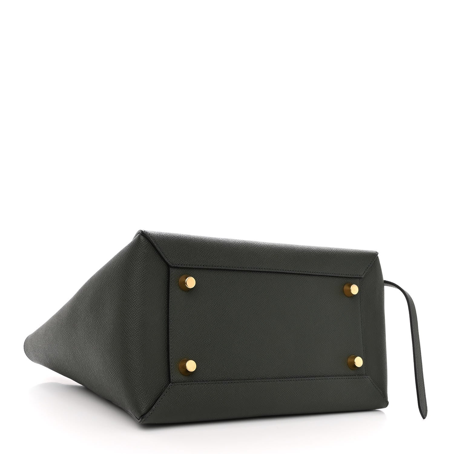 Celine Grained Calfskin Mini Belt Bag Dark Green 4 of 9