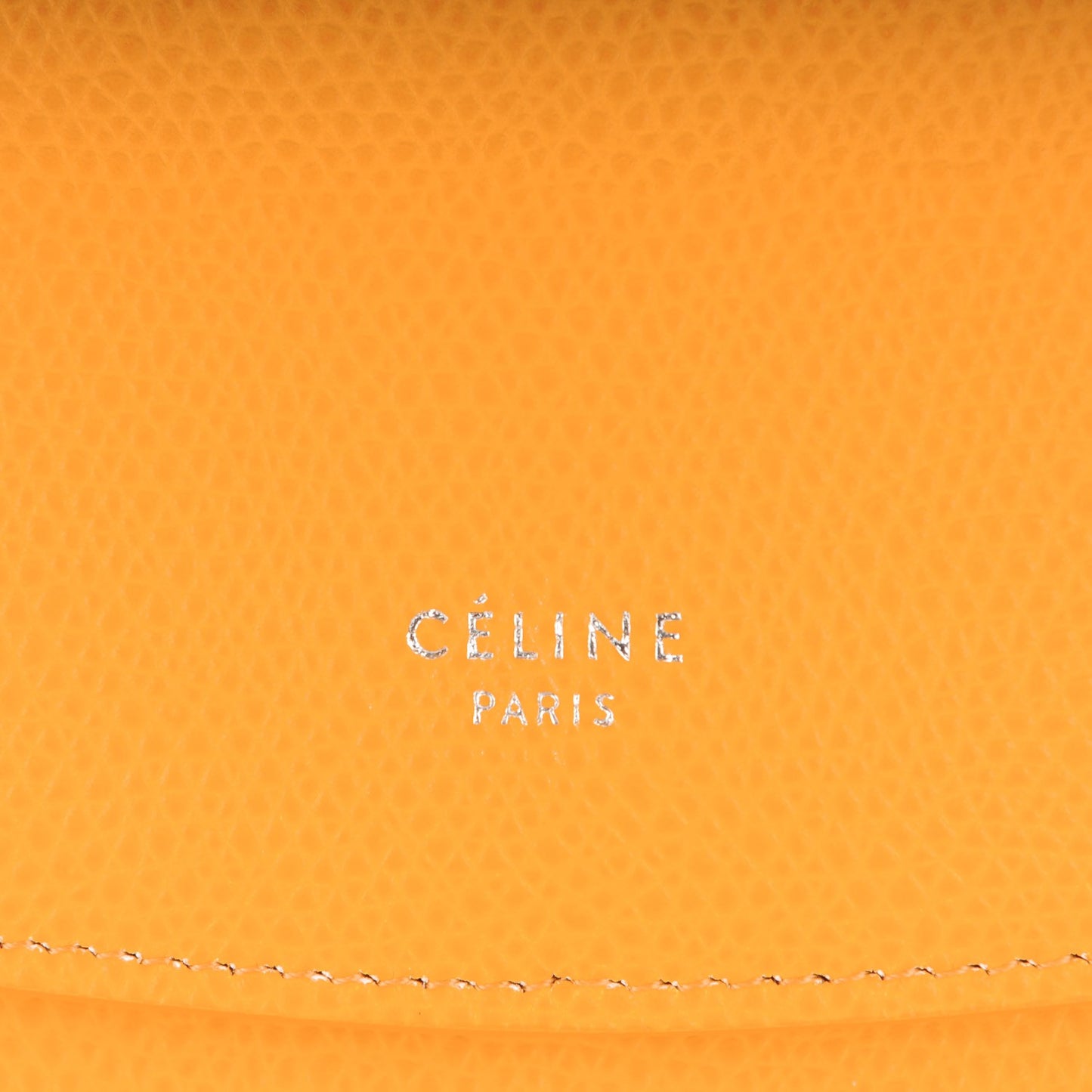Grained Calfskin Trotteur Messenger Saffron