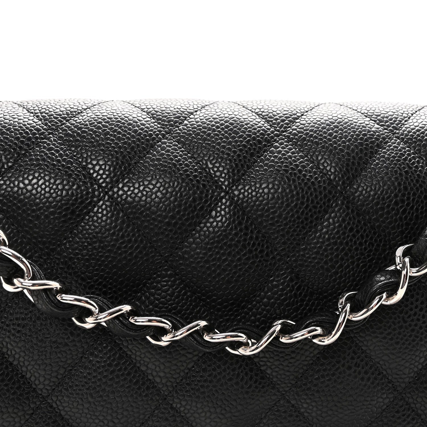 Chanel Caviar Quilted Jumbo Double Flap Black 8 of 10