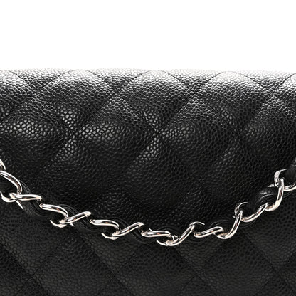Chanel Caviar Quilted Jumbo Double Flap Black 8 of 10