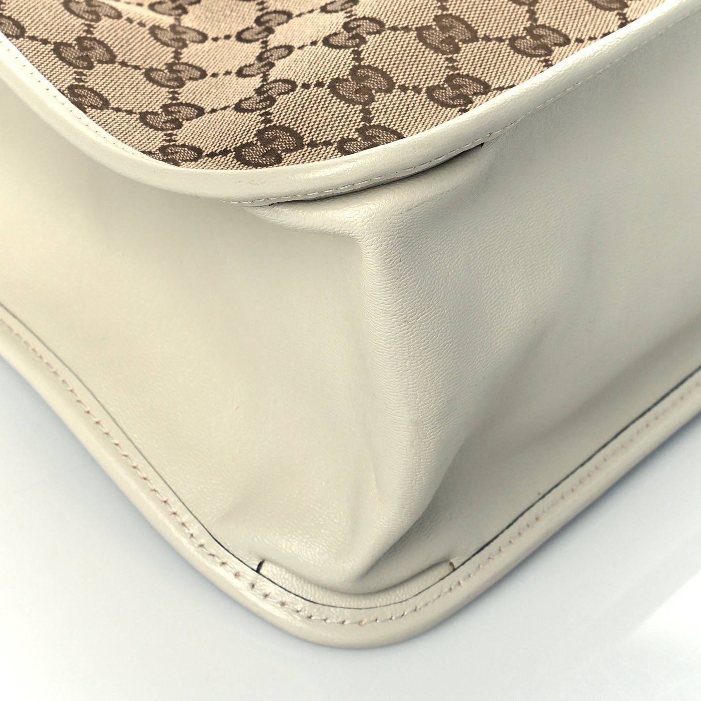 Monogram New Sakai Calfskin Lux Horsebit 1955 Tote Beige Ebony Mystic White